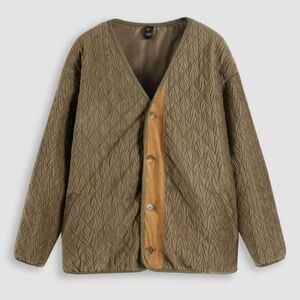 CIDER BUTTON UP VELVETY QUILTED OVERSIZED JACKET CARDIGAN SIZE SMALL NWT